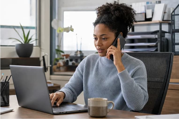 Customer service coordinator handling a live customer call
