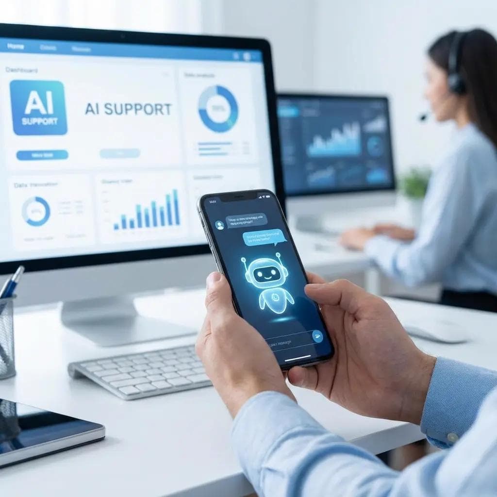 Imagen editorial sobre 5 formas de automatizar el soporte al cliente en WhatsApp