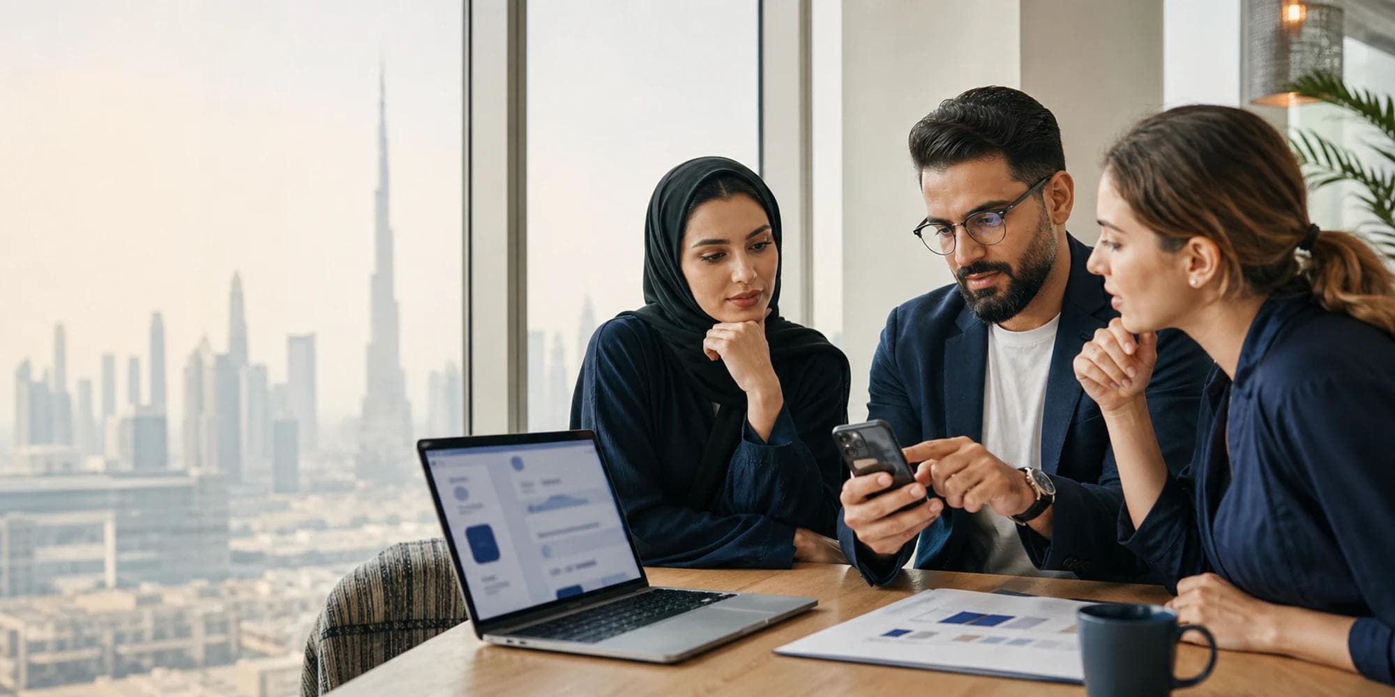Klantoperatieteam in Dubai bereidt privacygerichte processen voor WhatsApp-namen voor